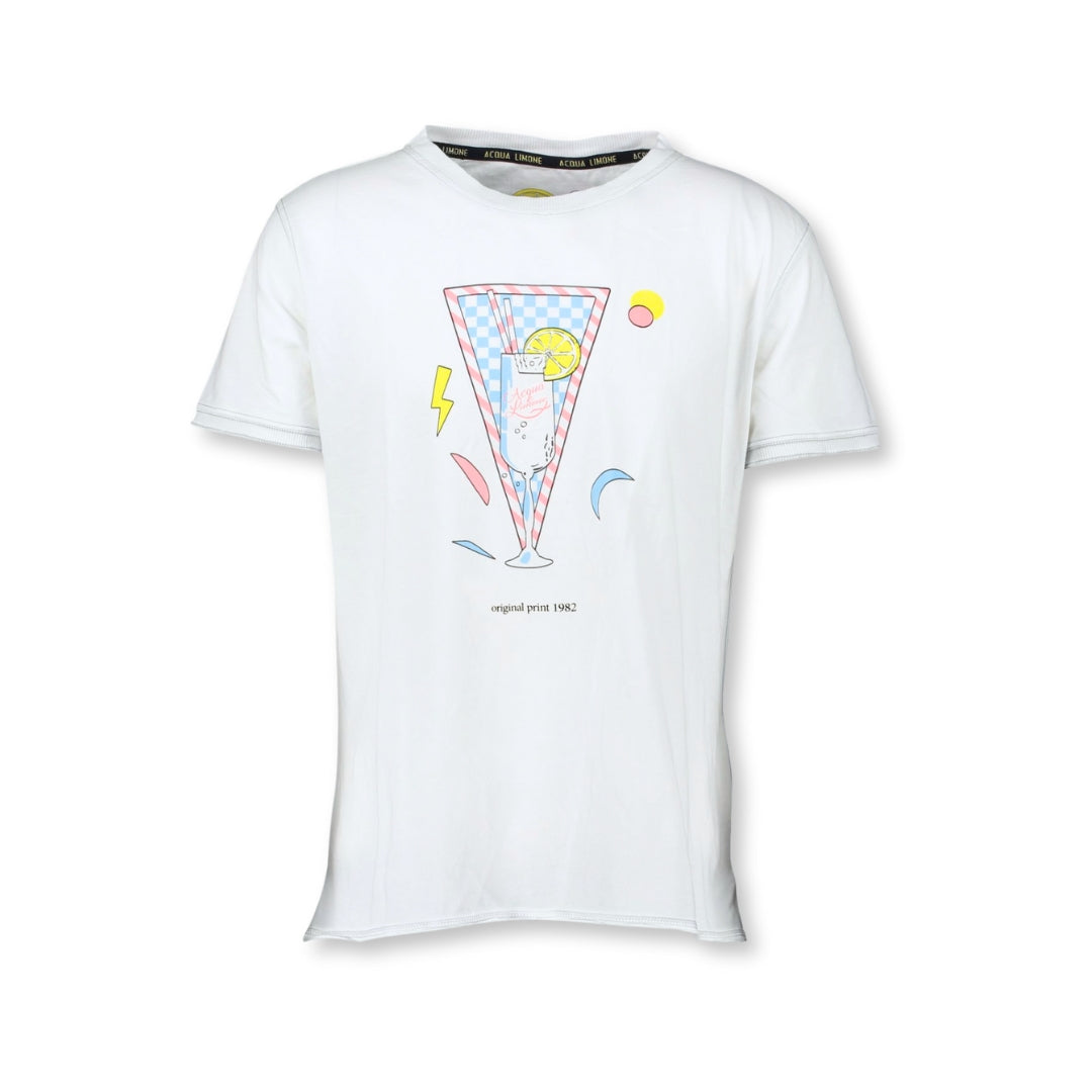 Ausgefallenes T-Shirt – Drink White