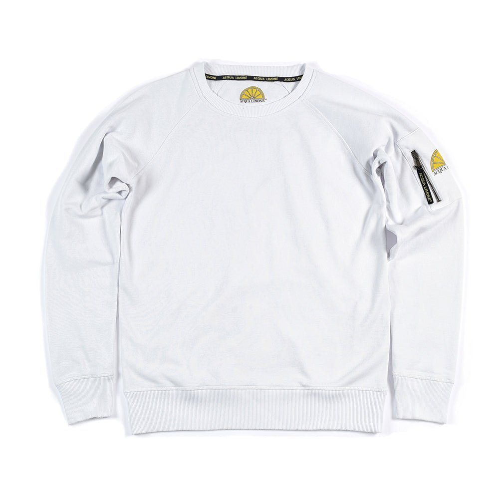 College Sleeve Pocket - White - Acqua Limone